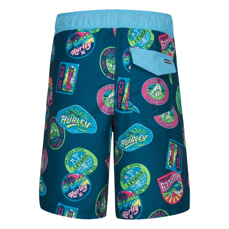Short Travel Patch Pull On Swim de Niños Azul