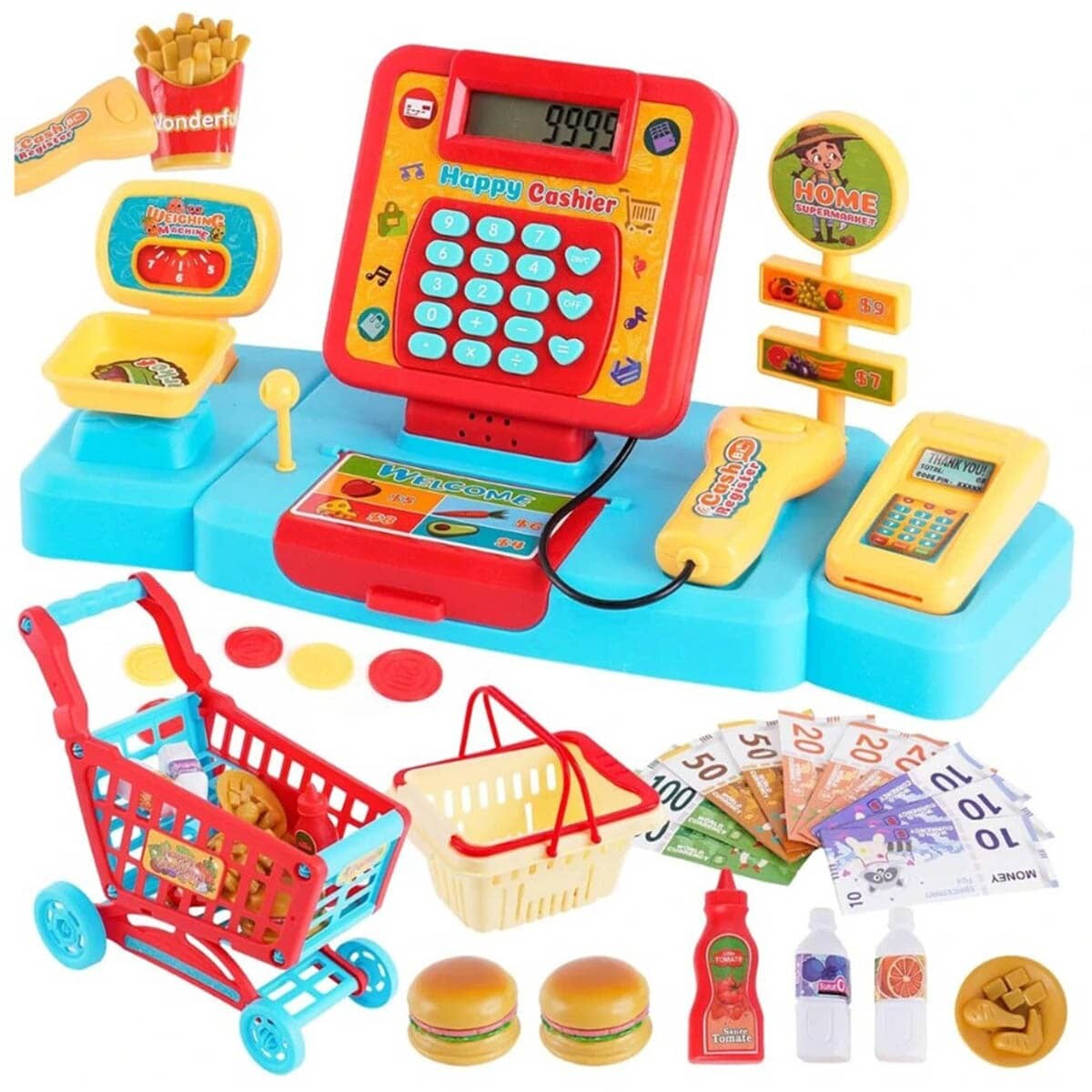 Caja Registradora Para Niños Completa Con Carrito - Jug019012 