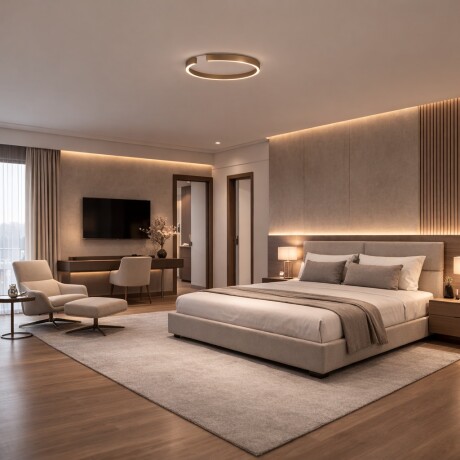 Plafón LED, Diseño anillo cortado, Dimerizable 30W 40CM DORADO