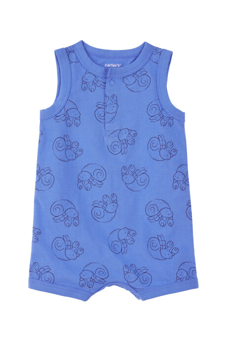 Monito corto de algodón, diseño cangrejos Sin color