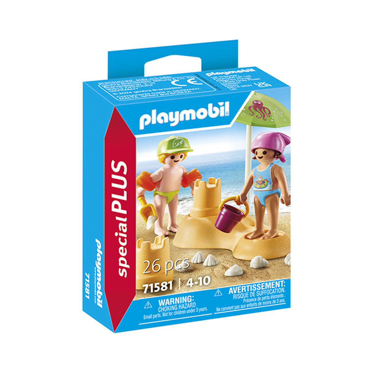 Niños con Castillo de Arena Special Plus Playmobil 26 Piezas 