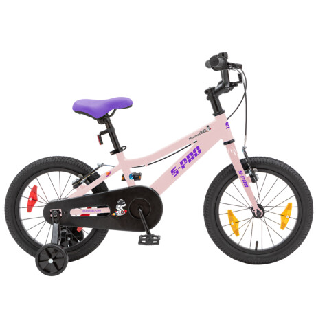 Bicicleta S-PRO Rocket Rodado 16 con Rueditas ROSA