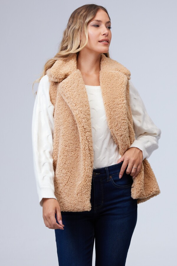 Chaleco Sherpa BEIGE