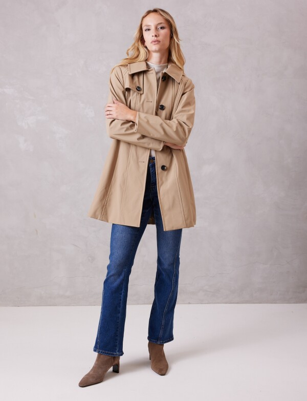 Gabardina Trench Impermeable BEIGE
