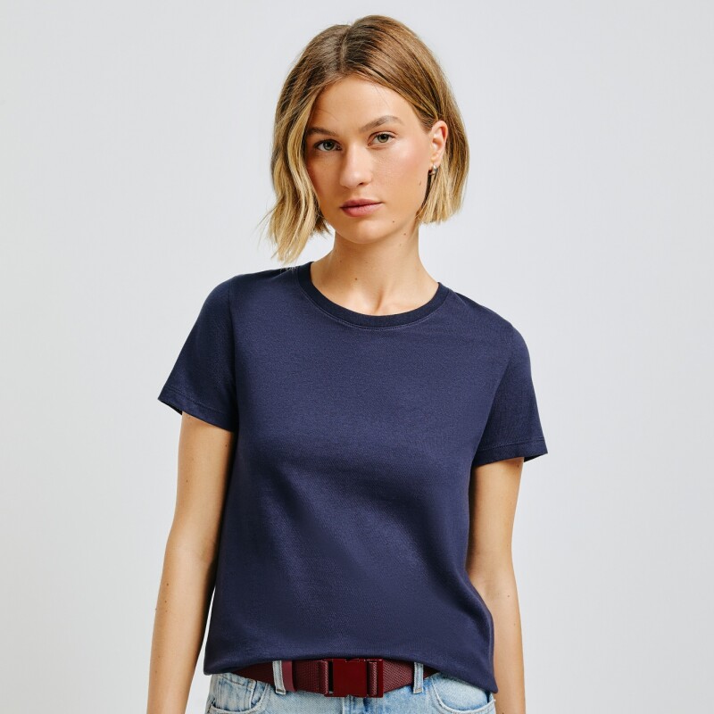 BLUSA MM FEM AZUL ESCURO