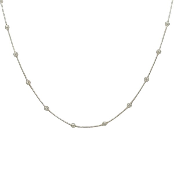 Cadena Bolitas-Plata 925-Sin Piedra-CD3040 sinpiedra