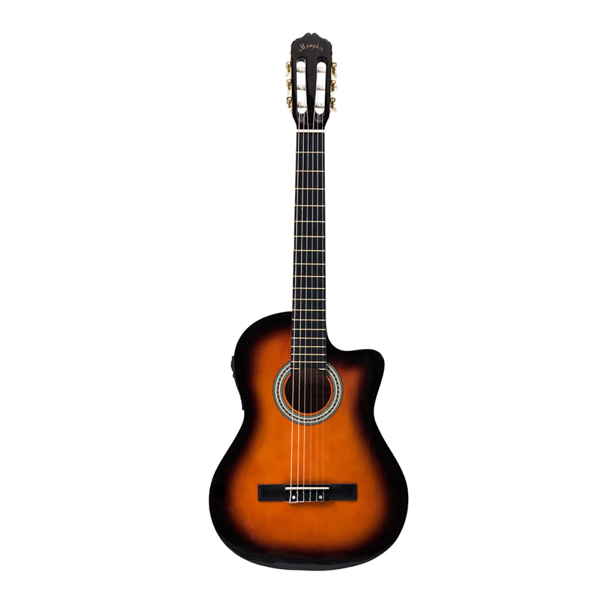 Guitarra Electro Acústica Memphis 951 Nylon Sunburst 