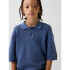 SS SWEATER POLO BAINBRIDGE BLUE