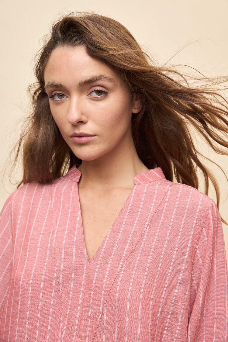 VESTIDO TALA STRIPED Rojo