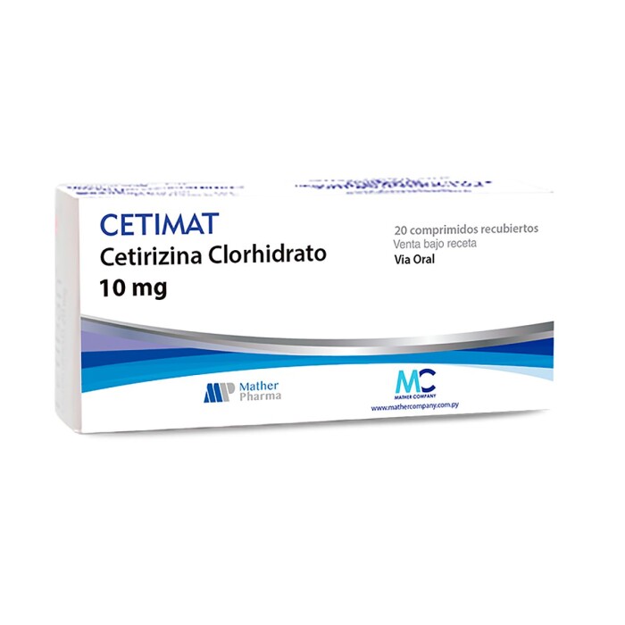 CETIMAT 10 MG CJ X 20 COMP. única
