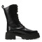 Bota de Mujer Miss Carol YUN acordonada de cuero Negro