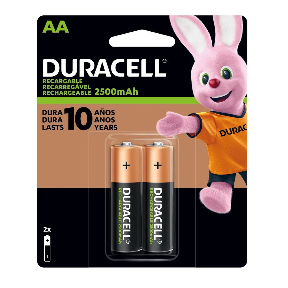 DURACELL PILA AAX2 RECARGABLE BLISTER