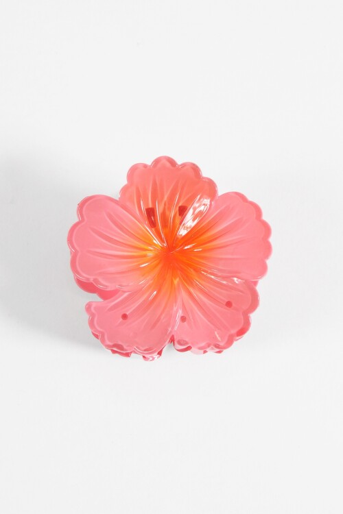 Broche flor rojo