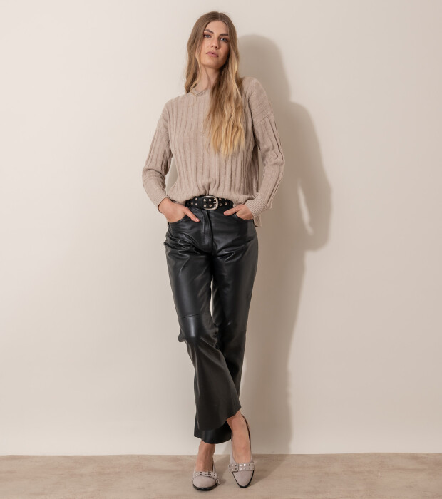 Leather Pant Negro