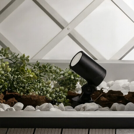 ARTEFACTO EXTERIOR DE PISO GU10 VEGLIO - GRIS<br /> Material:Aluminium & Tempered Glass Luminaria de Exterior Veglio GU10