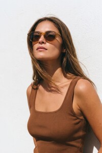 Lentes De Sol Polarizados Marron Lavado