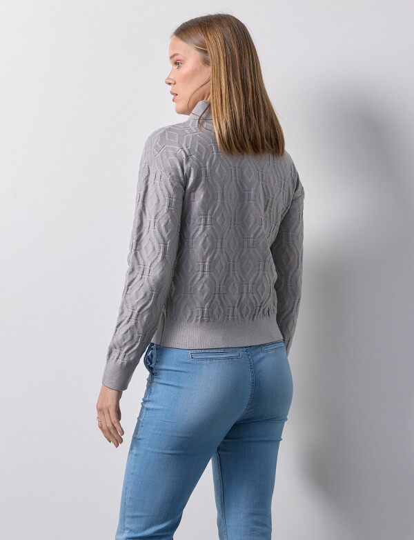 Cardigan Jacquard GRIS
