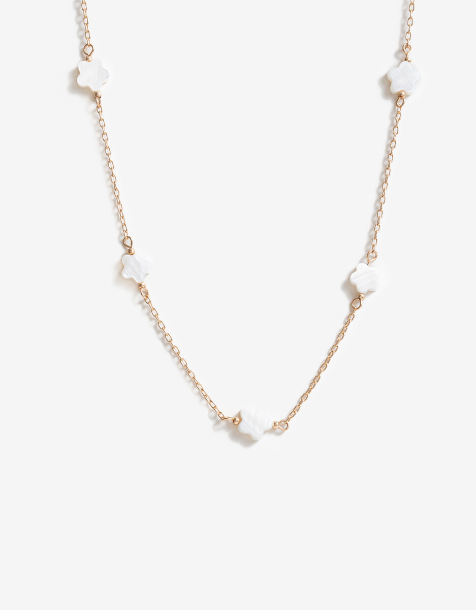Collar Con Charm Floral 