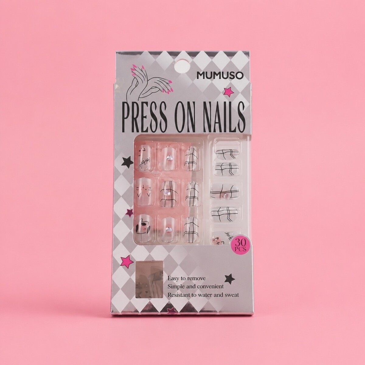 UÑAS POSTIZAS PRESS ON COLECCIÓN MOONLIGHT (AMOR PERRUNO) 
