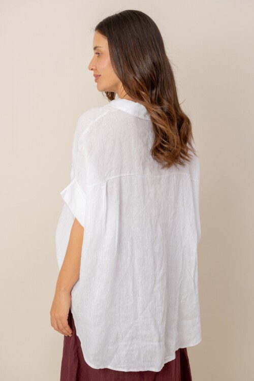 Camisa blanca lino Camisa blanca lino
