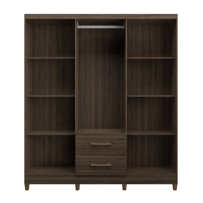 Ropero 6 Puertas 2 Cajones Fortaleza Almendrado Oscuro Ropero 6 Puertas 2 Cajones Fortaleza Almendrado Oscuro