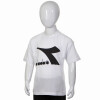 Diadora Junior. T-SHIRT SS CHROMIA Blanco
