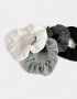 Skunzies Set por 4 Set De Scrunchies - Combinacion Tricolor