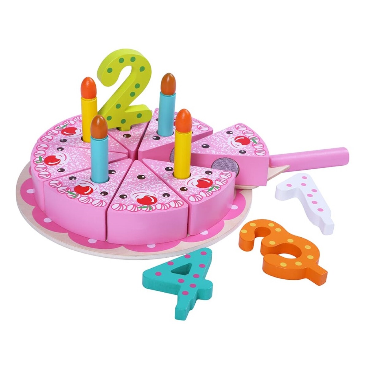 Juego Didáctico Edu Fun Torta de Cumpleaños Madera 