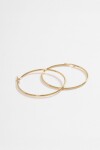 Aros acero maxi dorado