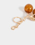Llavero Glitter Llavero Y Charm "girly Coffee Era" - Dorado