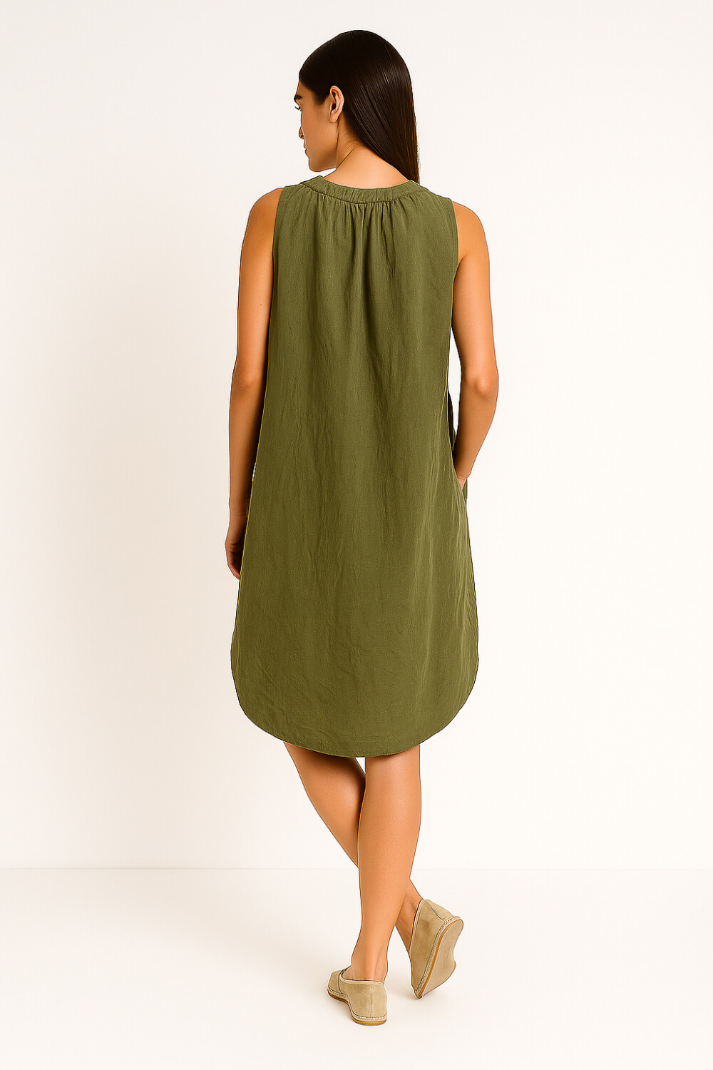 Vestido Yandor Verde Oliva