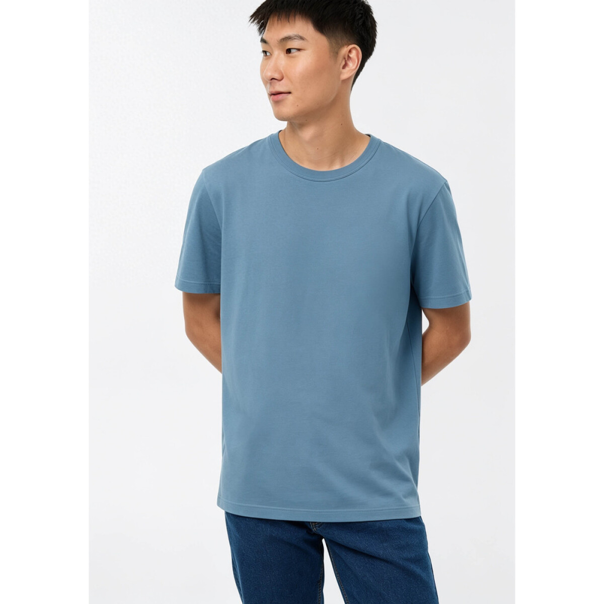 CAMISETA MM MASC - AZUL MEDIO 