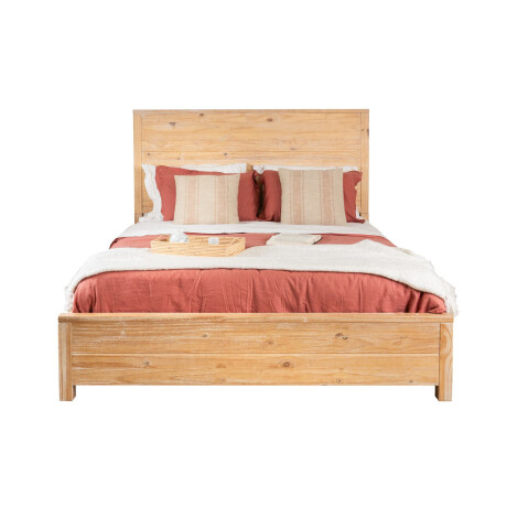 CAMA QUEEN MADERA NATURAL-BEIGE MONTAUK