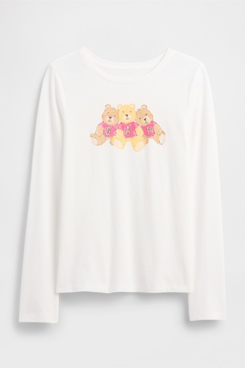 Remera Gráfico Niña New Off White Opt1