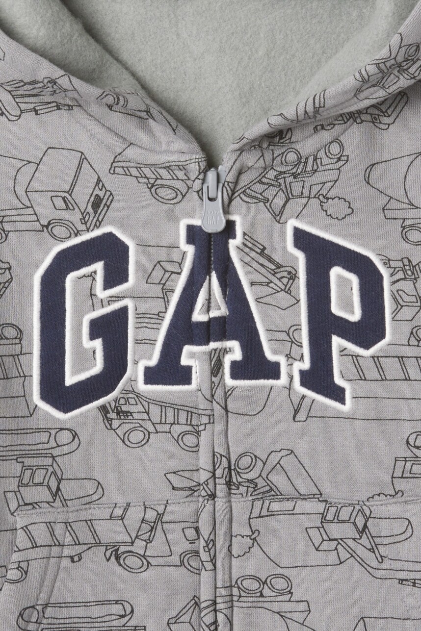 Canguro Con Cierre Logo Gap Toddler Niño Pilot Grey