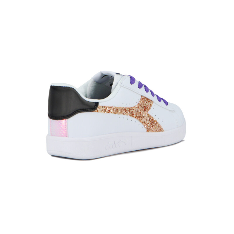 Championes Mujer Diadora Knock On Blanco-Dorado