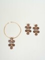 Collar Becky, Set Collar Y Caravanas Estampado 1