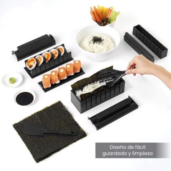Set De 8 Moldes Fabrica Sushi + Cortadores + Espatulas Comida Oriental CTN012 Set De 8 Moldes Fabrica Sushi + Cortadores + Espatulas Comida Oriental CTN012