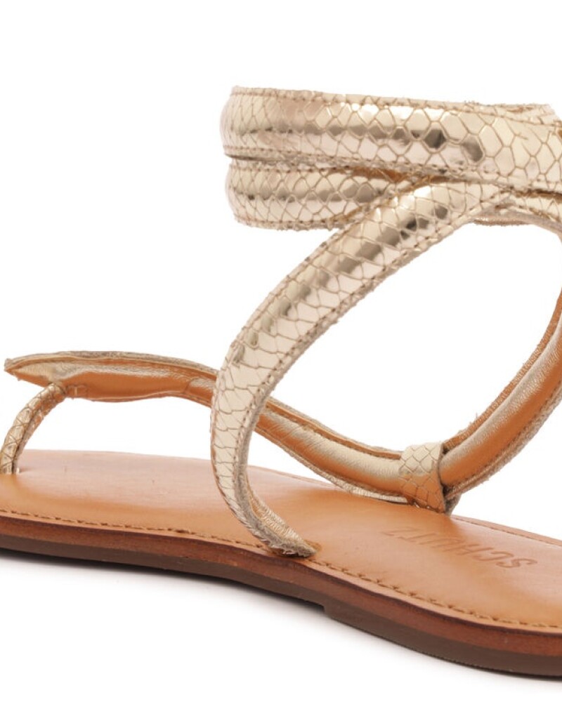 SANDALIA SNAKE DORADA DORADO