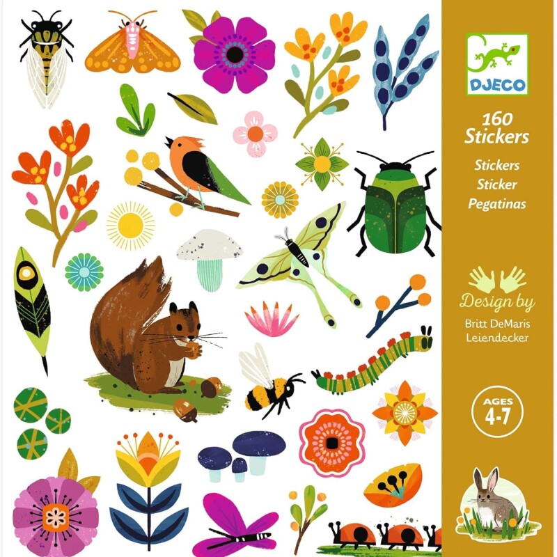 STICKERSX160 Stickers X160 Unidades Design By Britt Demaris 4-7 Años Djeco