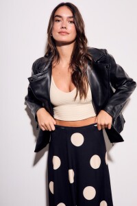 Campera Cuero Vegano Negro