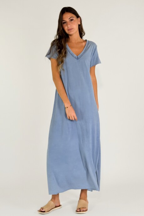 VESTIDO NAVARRA Celeste