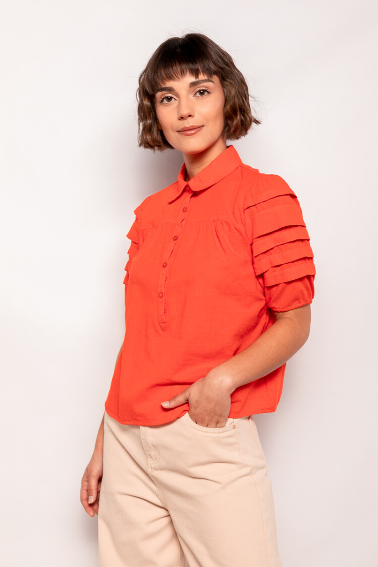 BLUSA ZARAUTZ Rojo Granadina