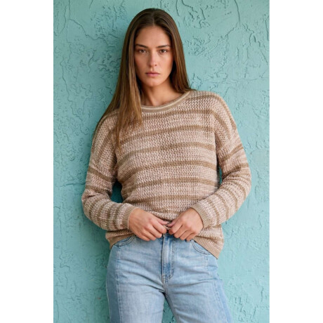 Sweater Texturado Arena