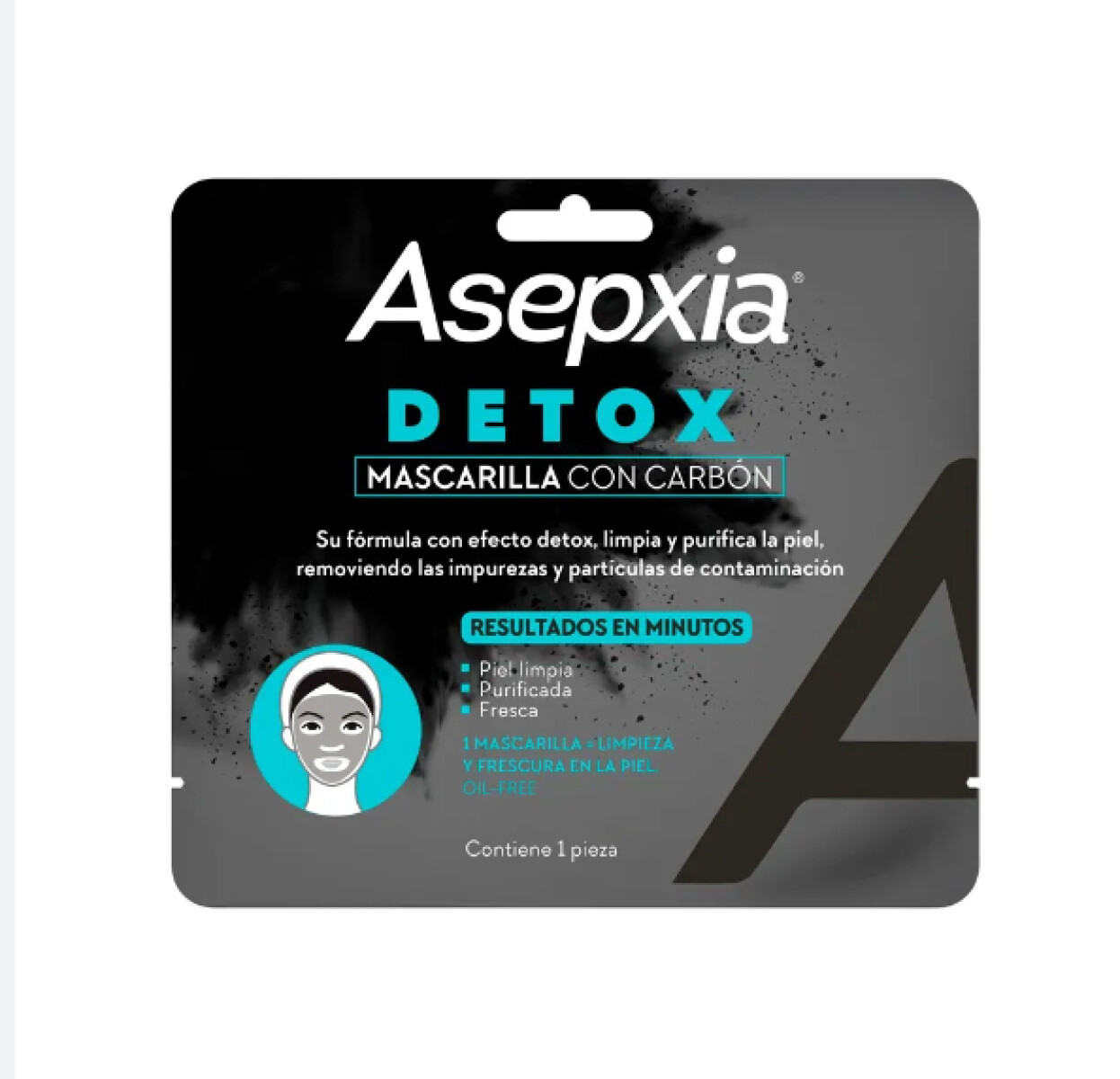 Mascarilla de tela Asepxia - Detox 
