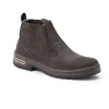 BOTIN TIMBO LOGO GRABADO MARRÓN OSCURO