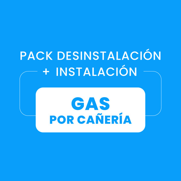 Desinstalación + Instalación de Conexión a Gas por Cañería Desinstalación + Instalación de Conexión a Gas por Cañería