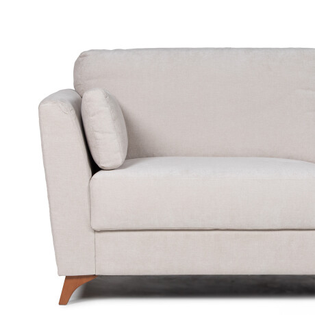 Sofá Capri - Tela Microfibra - 3 cuerpos Kruger 02-152 (Beige)