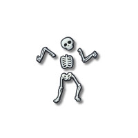 Jibbitz™ Charm Make Your Own Skeleton Multicolor