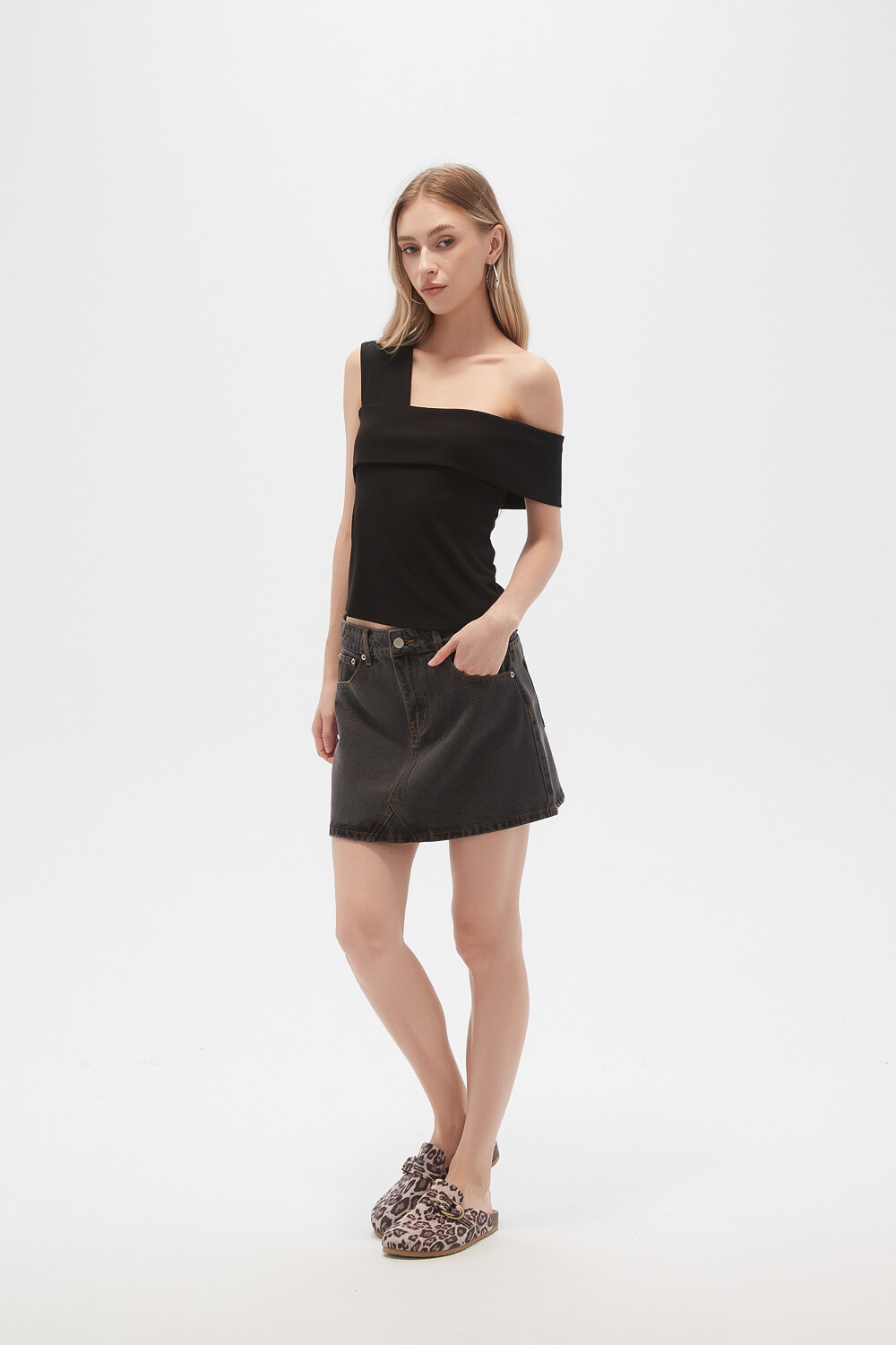 Falda Tahira Marron
